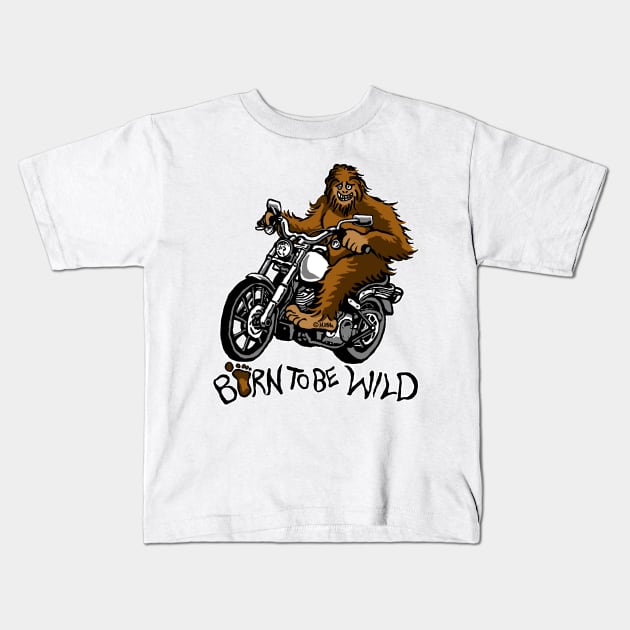 Born to be wild Kids T-Shirt by NewSignCreation